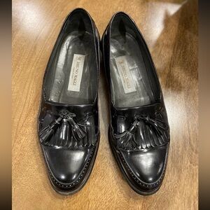 Bruno Magli men’s Rex Loafers With Tassel Sz 9 Made In Italy Leather